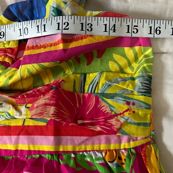 Vibrant Floral Key-Hole Maxi Dress,Cotton Blend, Excellent Condition, Size M - Picture 8 of 10